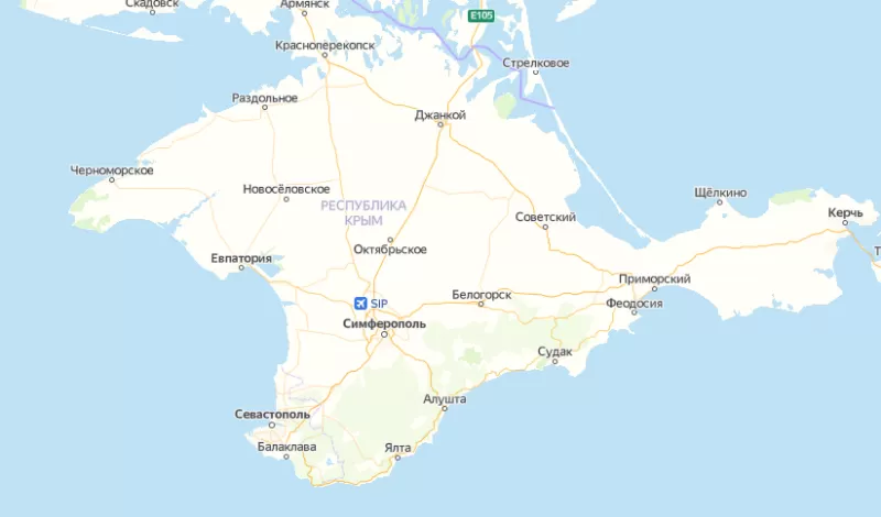 Зоны покрытия на карте Крыма в Нурсултан 