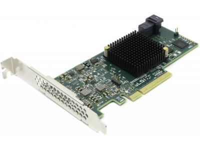 Контроллер LSI 9300-4I SGL 12Gb/s HBA 4i-ports (LSI00346 / H5-25473-00) 